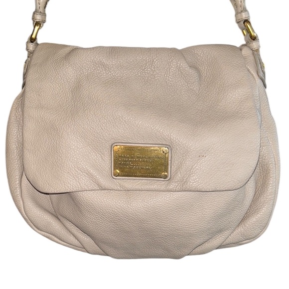 Marc Jacobs Classic Q Lil Utika Ivory Cream Pebbled Leather Satchel Shoulder Bag - Picture 3 of 16